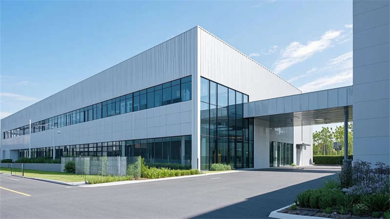 合肥廠(chǎng)房裝修，光影與生態(tài)交融的極簡(jiǎn)工業(yè)美學(xué)空間