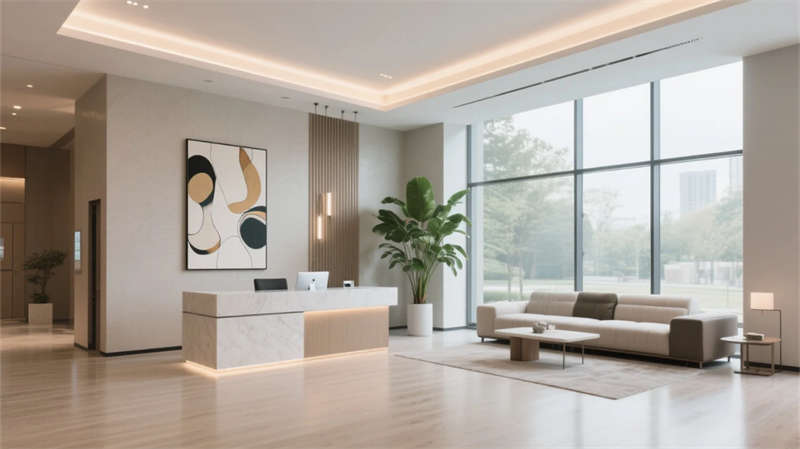 現(xiàn)代簡(jiǎn)約融自然，合肥現(xiàn)代簡(jiǎn)約酒店裝修設(shè)計(jì)效果圖