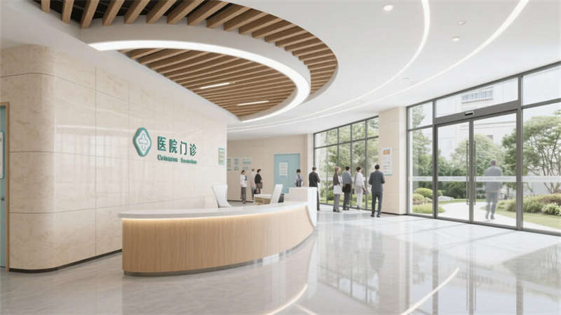療愈綠洲，光影共生——合肥6000平醫(yī)院裝修設(shè)計(jì)效果圖