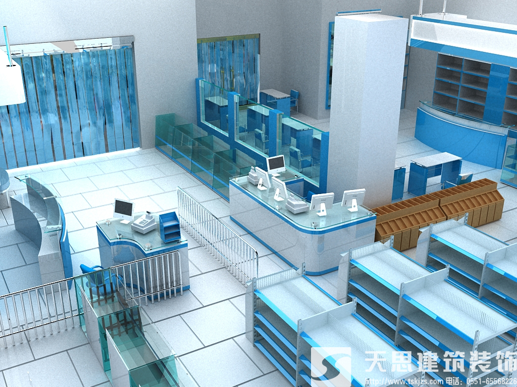 藥店裝修設計 內(nèi)部布局至關重要