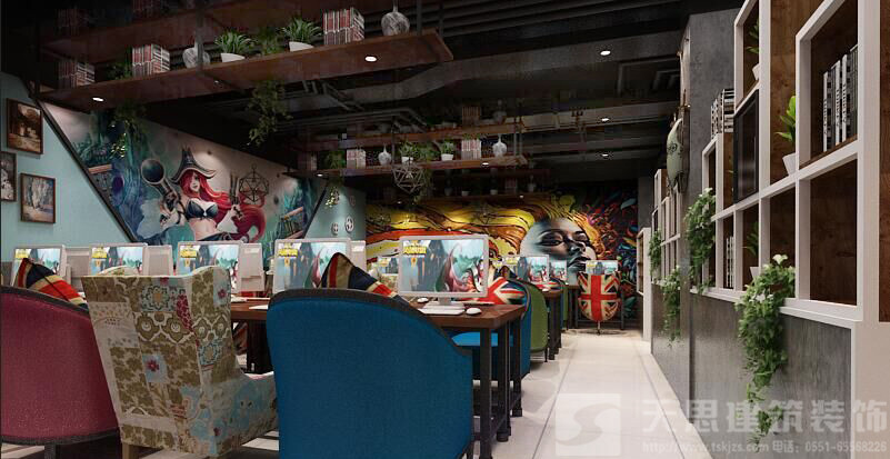 合肥網(wǎng)咖裝修設計